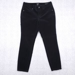 Jag Corduroy Legging Pants Women's 12P Black Straight Leg Stretch Casual Boho